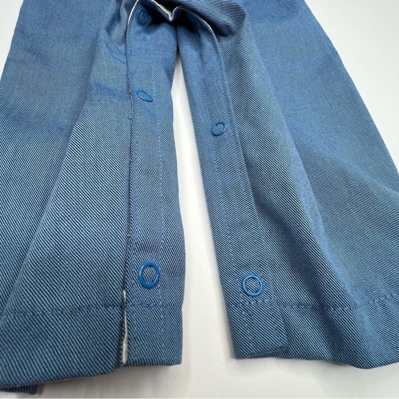 Carters Vintage Bib Overalls Blue Rodeo Bear Infant Toddler 80s 90s 24 Mos NWT - Picture 5 of 10